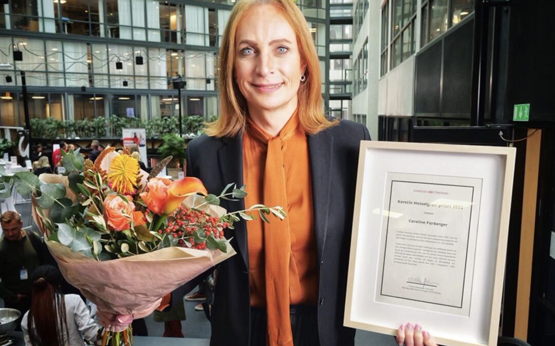 Winner of the Kerstin Hesselgren award