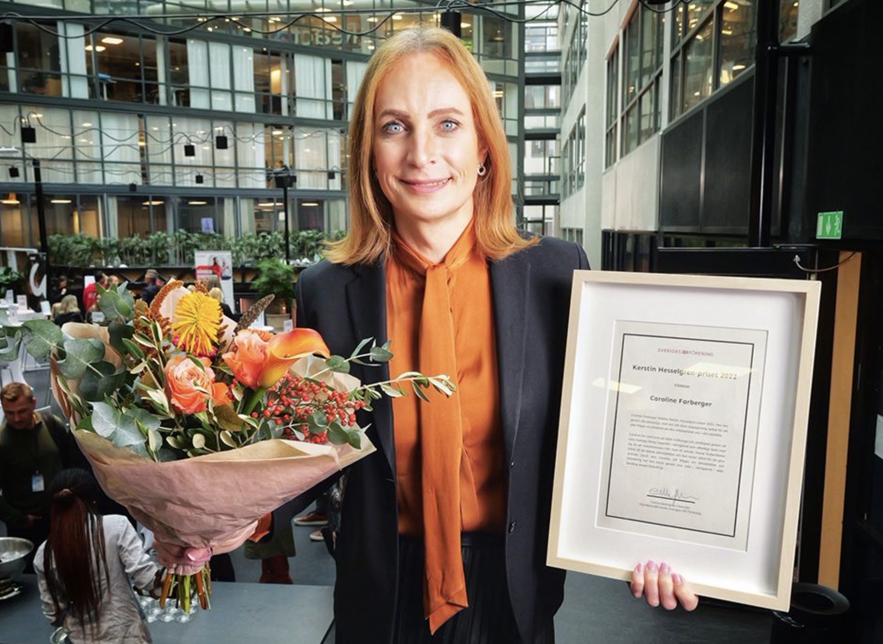 Winner of the Kerstin Hesselgren award