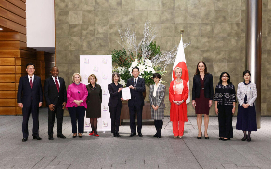 Caroline has presented recommendations on gender equality to the Japanese Prime Minister